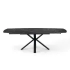Utdragbart bord till 210 cm i stål och keramik - Bavosa Viadurini