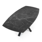 Utdragbart bord till 210 cm i stål och keramik - Bavosa Viadurini