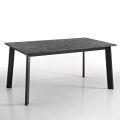 Utdragbart bord till 220 cm med Graphite Beech Base Made in Italy - Toles