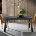 Utdragbart bord till 220 cm med Graphite Beech Base Made in Italy - Toles