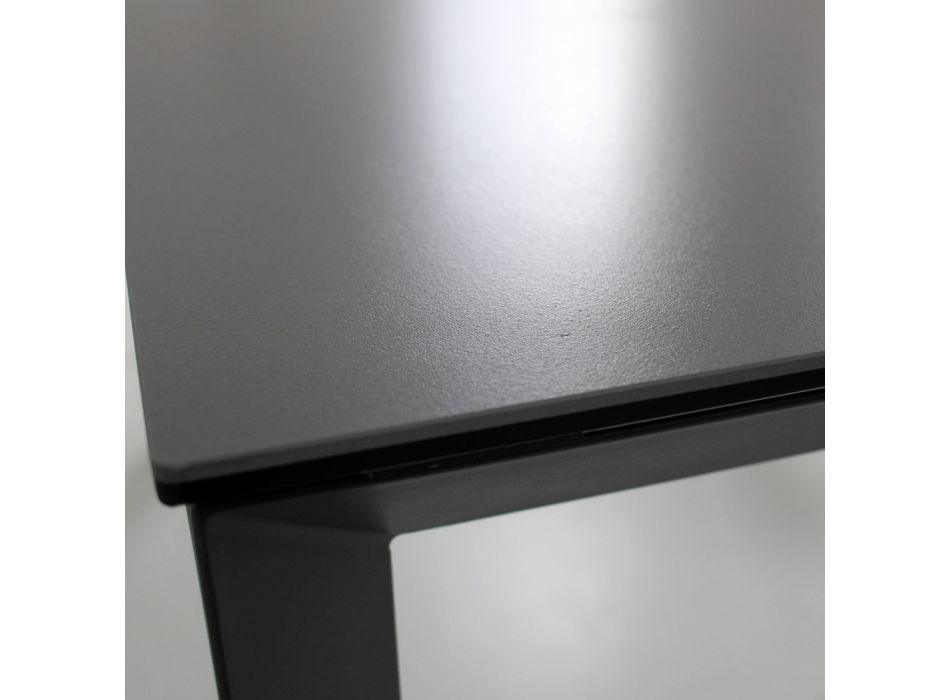 Utdragbart bord till 220 cm i keramik och metall - Nadia Viadurini