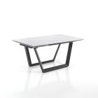 Utdragbart bord till 240 cm i grått stål - Bonito Viadurini