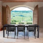 Utdragbart bord 240 cm i aluminium med olika ytbehandlingar - Notebook Viadurini