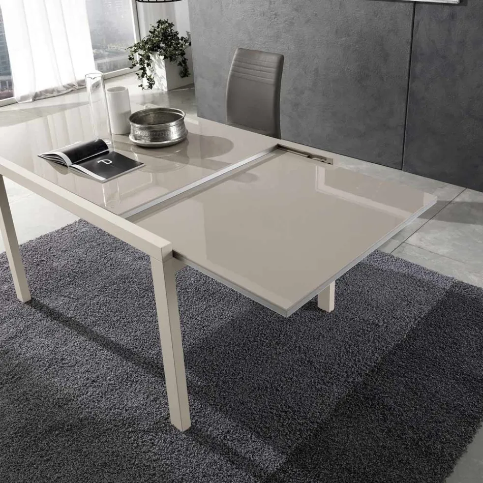 Utdragbart bord till 240 cm i Lackat trä Design Made in Italy - Jacobs Viadurini