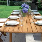 Utdragbart bord till 240 cm för trädgården av akacieträ - Sereno Viadurini