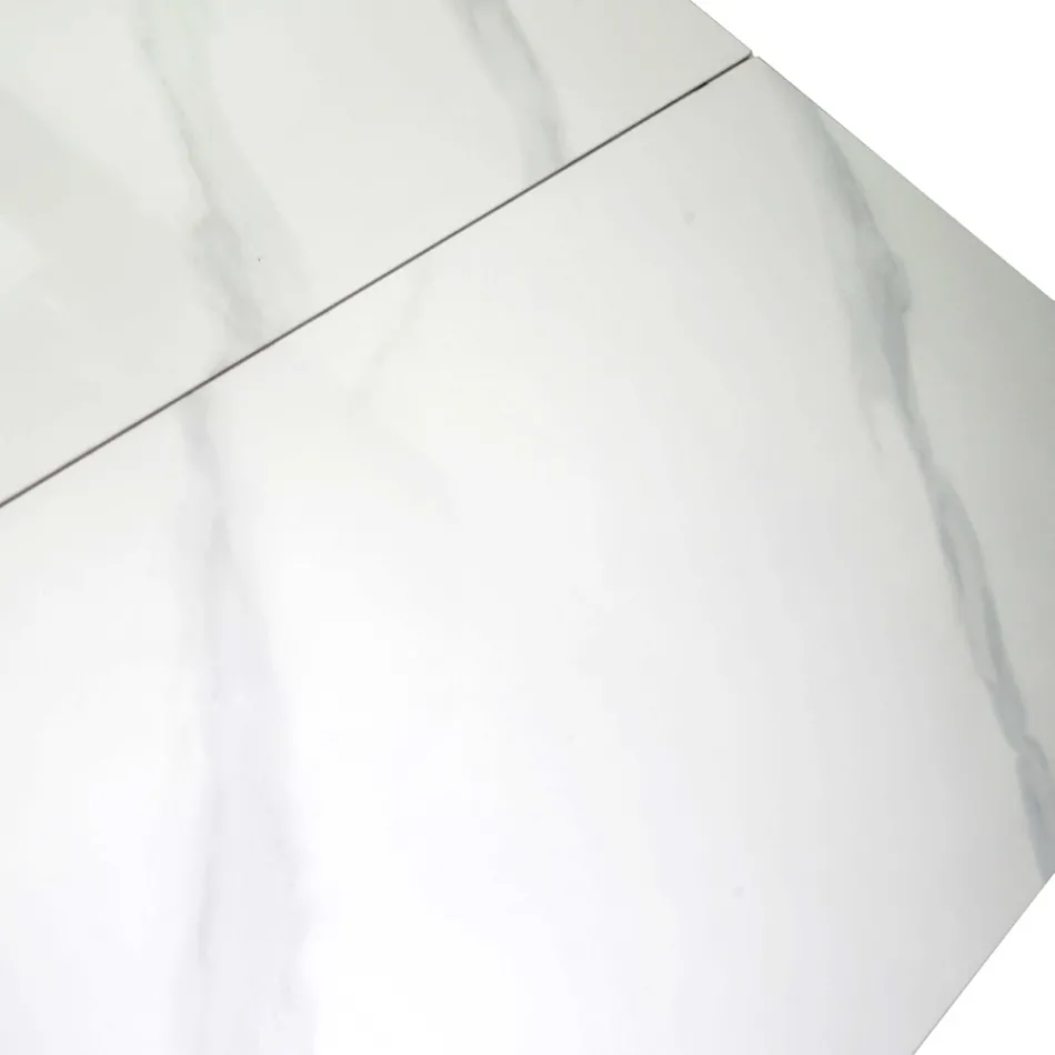 Utdragbart bord 260 cm i metall och syntetsten - Underwater Viadurini