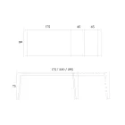 Utdragbart bord till 265 cm i Canaletto valnötsträ Tillverkat i Italien - Orchidea Viadurini