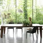 Utdragbart bord till 265 cm i Canaletto valnötsträ Tillverkat i Italien - Orchidea Viadurini