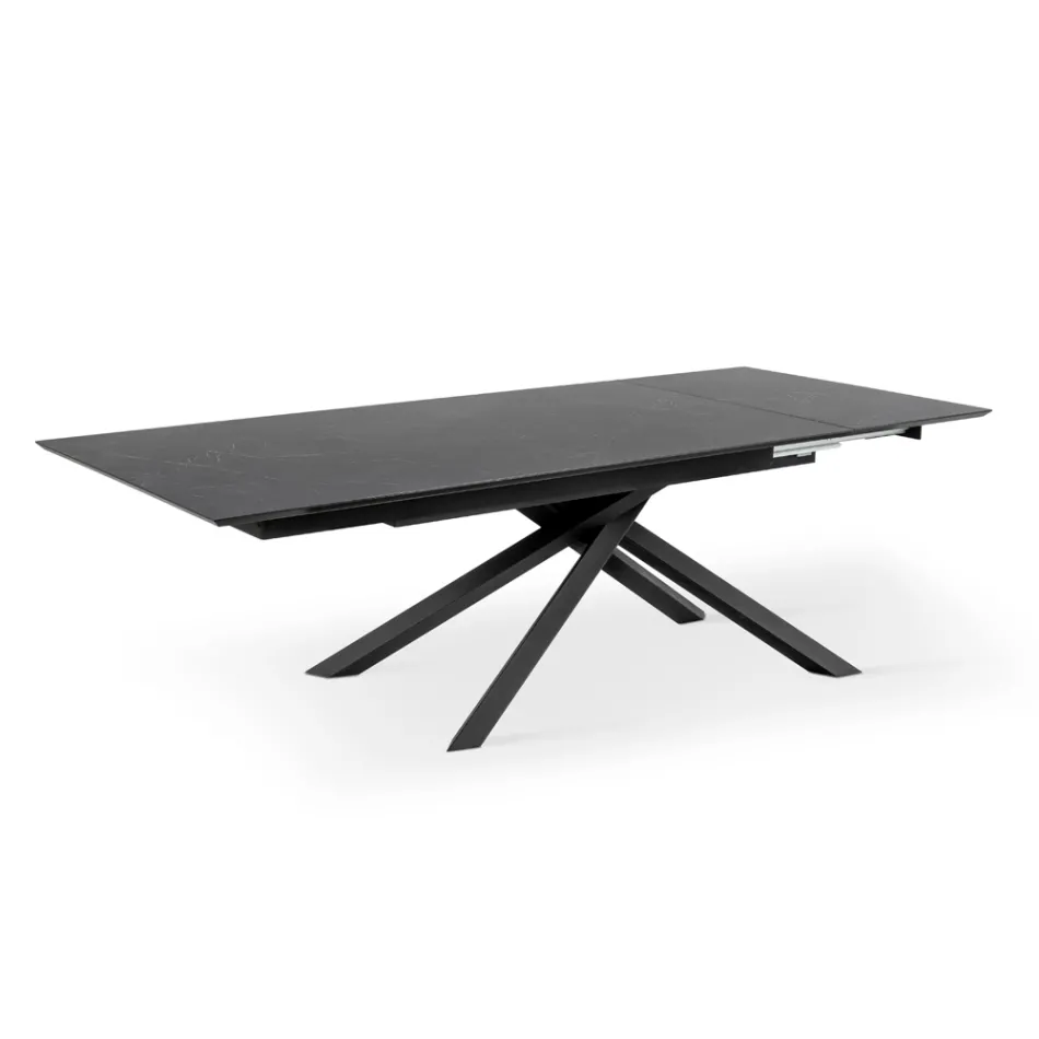 Utdragbart bord till 270 cm med HPL-skiva och aluminiumunderrede - Sök Viadurini