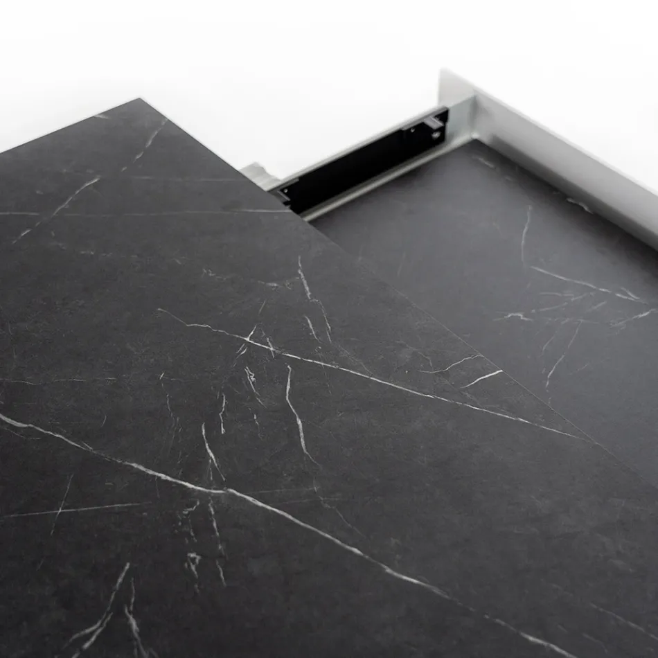 Utdragbart bord till 270 cm med HPL-skiva och aluminiumunderrede - Villongo Viadurini