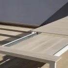 Utdragbart bord till 276 cm med träeffekt i aluminium - Ovara Viadurini