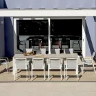 Utdragbart bord till 276 cm med träeffekt i aluminium - Ovara Viadurini