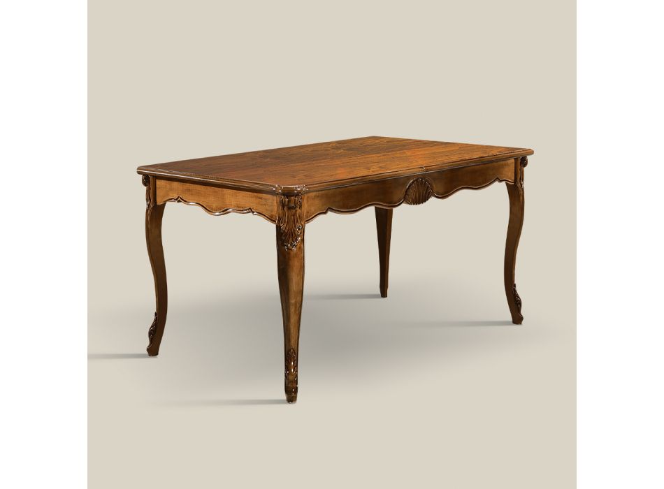 Utdragbart bord till 280 cm i Bassano valnötsträ tillverkat i Italien - Caligola Viadurini