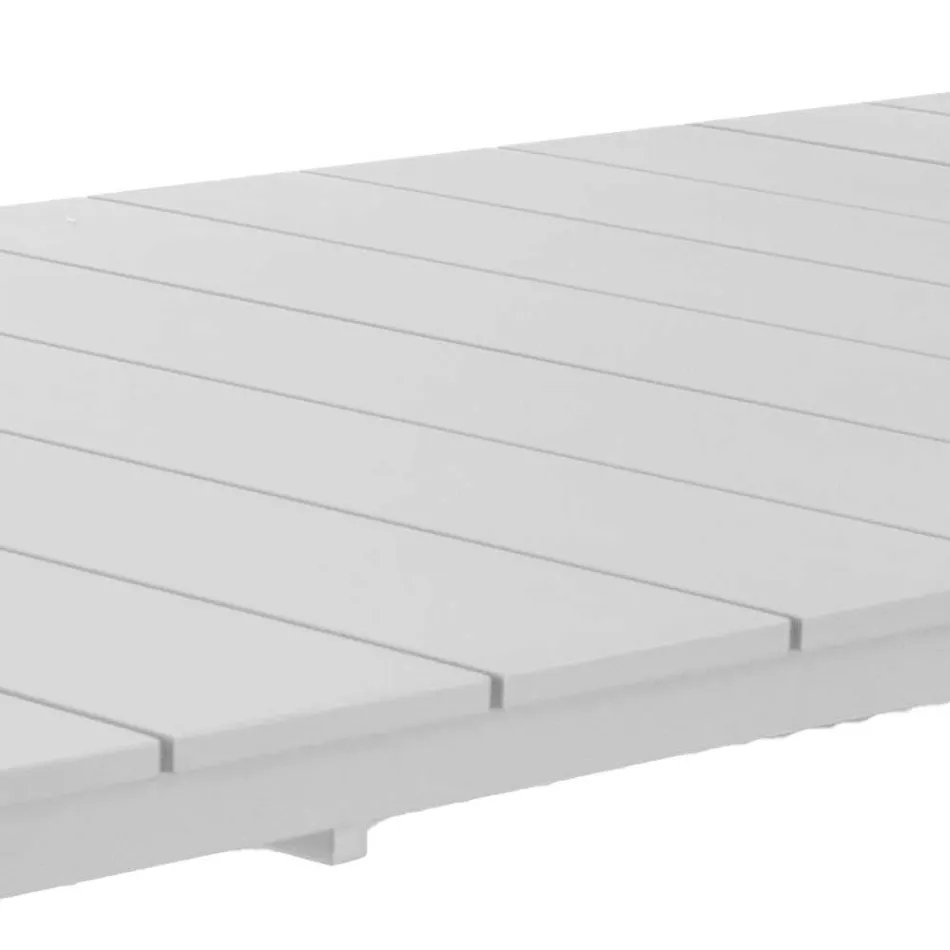 Utdragbart bord 281 cm i aluminium med skiva - Specific Viadurini