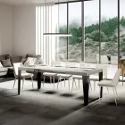 Utdragbart bord till 284 cm i olika storlekar och utföranden Made in Italy - Beach Viadurini