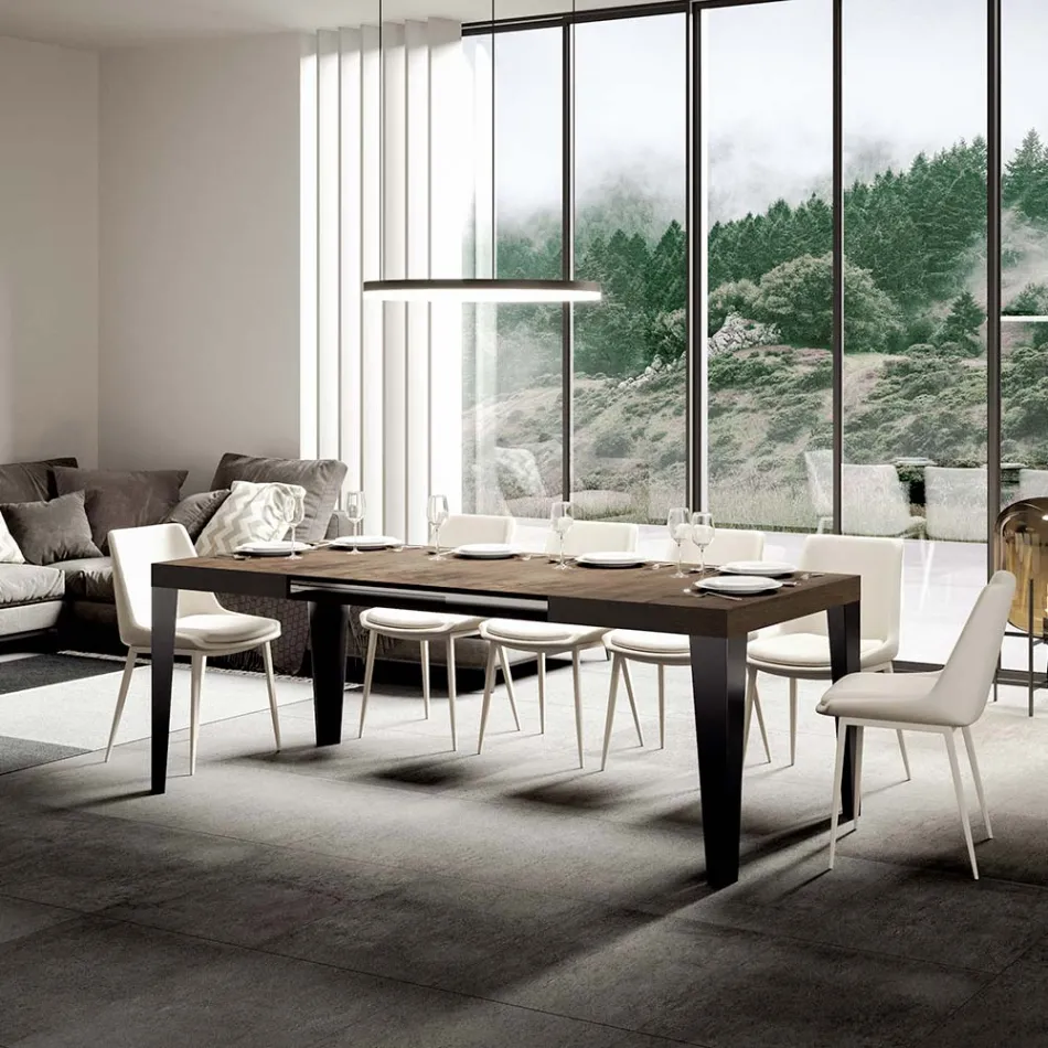 Utdragbart bord till 284 cm i olika storlekar och utföranden Made in Italy - Beach Viadurini