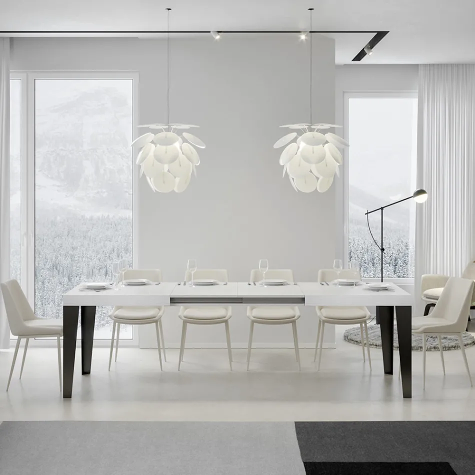 Utdragbart bord till 284 cm i olika storlekar och utföranden Made in Italy - Beach Viadurini