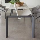 Utdragbart bord till 298 cm i keramik och metall Made in Italy - Tulip Viadurini