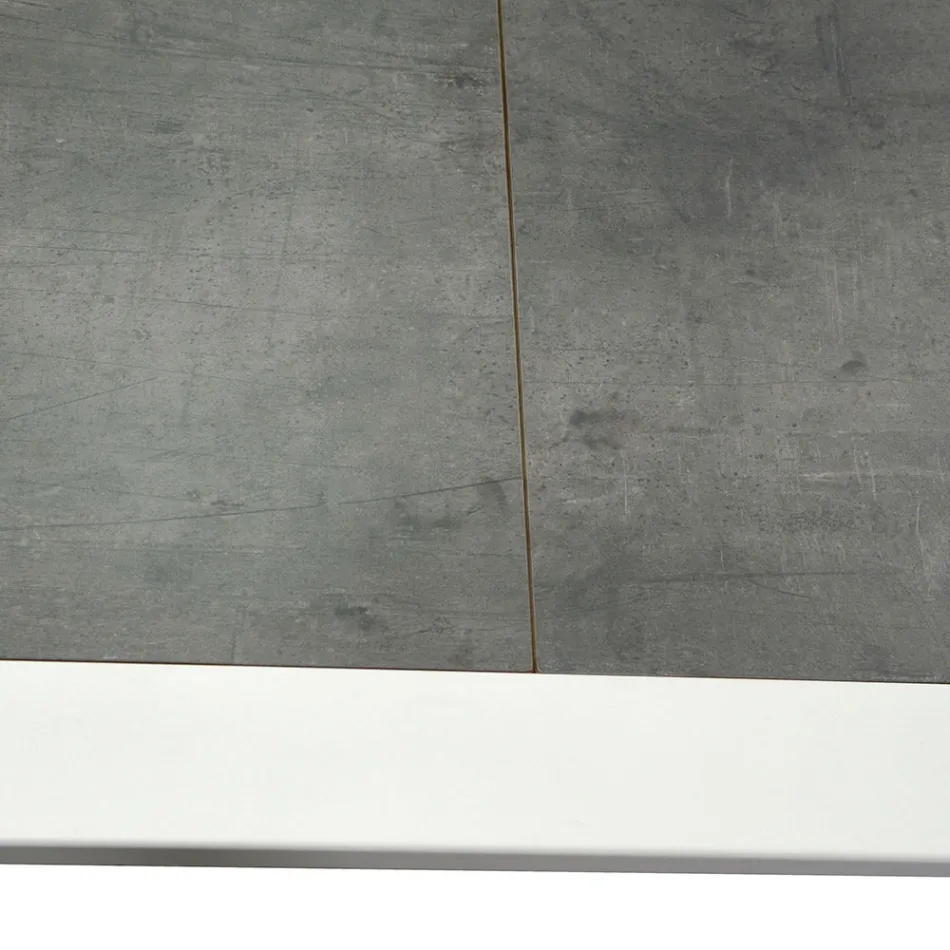 Utdragbart bord 300 cm i aluminium med HPL-skiva - Righello Viadurini