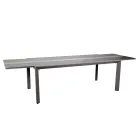 Utdragbart bord 300 cm i aluminium med HPL-skiva - Righello Viadurini