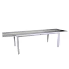 Utdragbart bord 300 cm i aluminium med HPL-skiva - Righello Viadurini