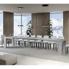 Utdragbart bord till 440 cm i Made in Italy trämikropartiklar - träd Viadurini