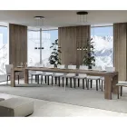 Utdragbart bord till 440 cm i Made in Italy trämikropartiklar - träd Viadurini