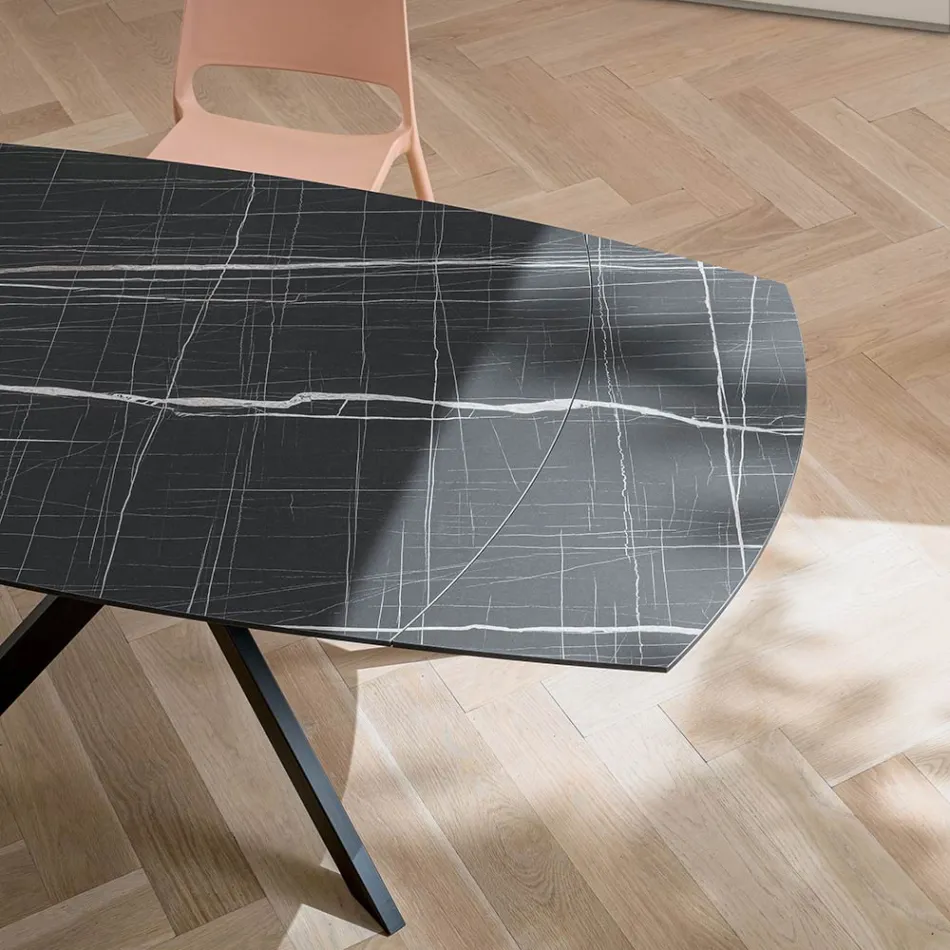 Utdragbart fatbord i lagerhögtrycksplast med olika ytbehandlingar - Incontro Viadurini