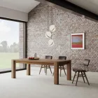 Utdragbart bord med fanerade ben och skiva Tillverkat i Italien - Tash Viadurini