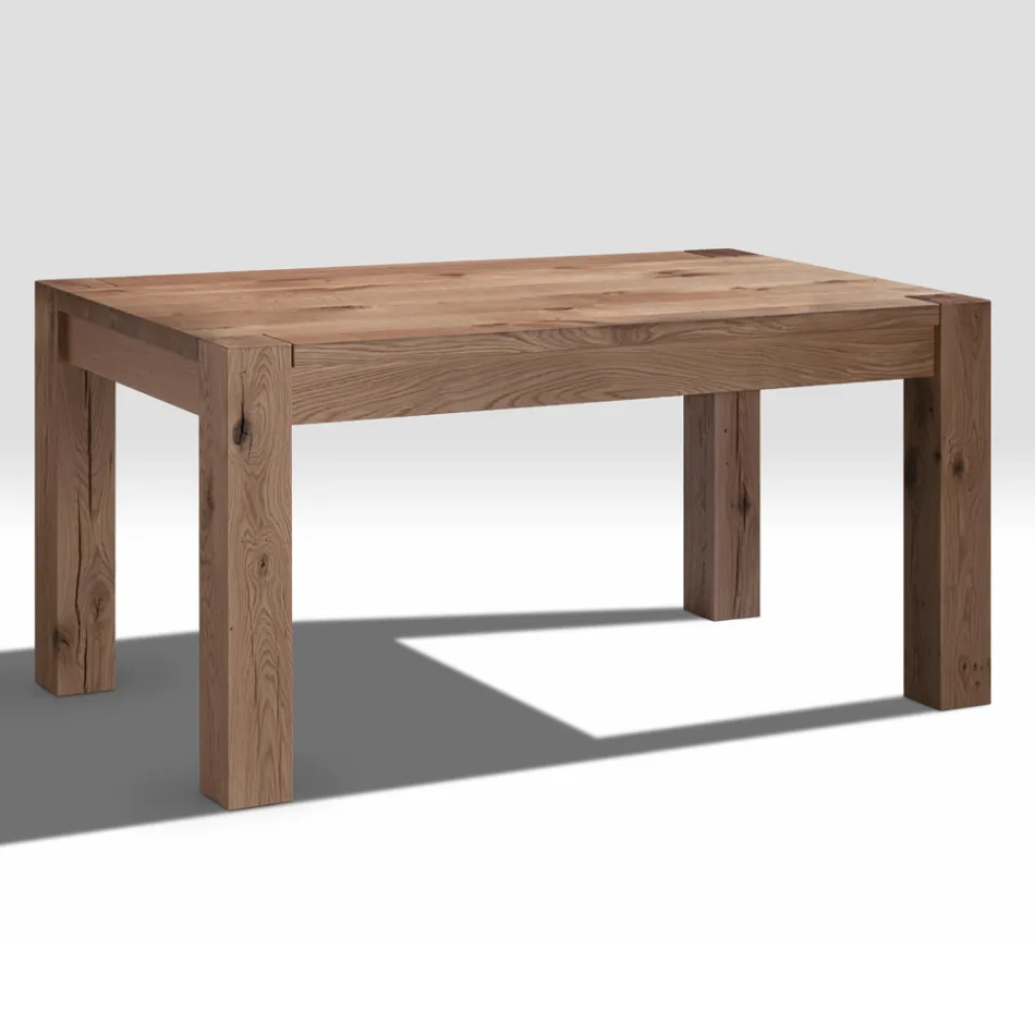 Utdragbart bord med fanerade ben och skiva Tillverkat i Italien - Tash Viadurini