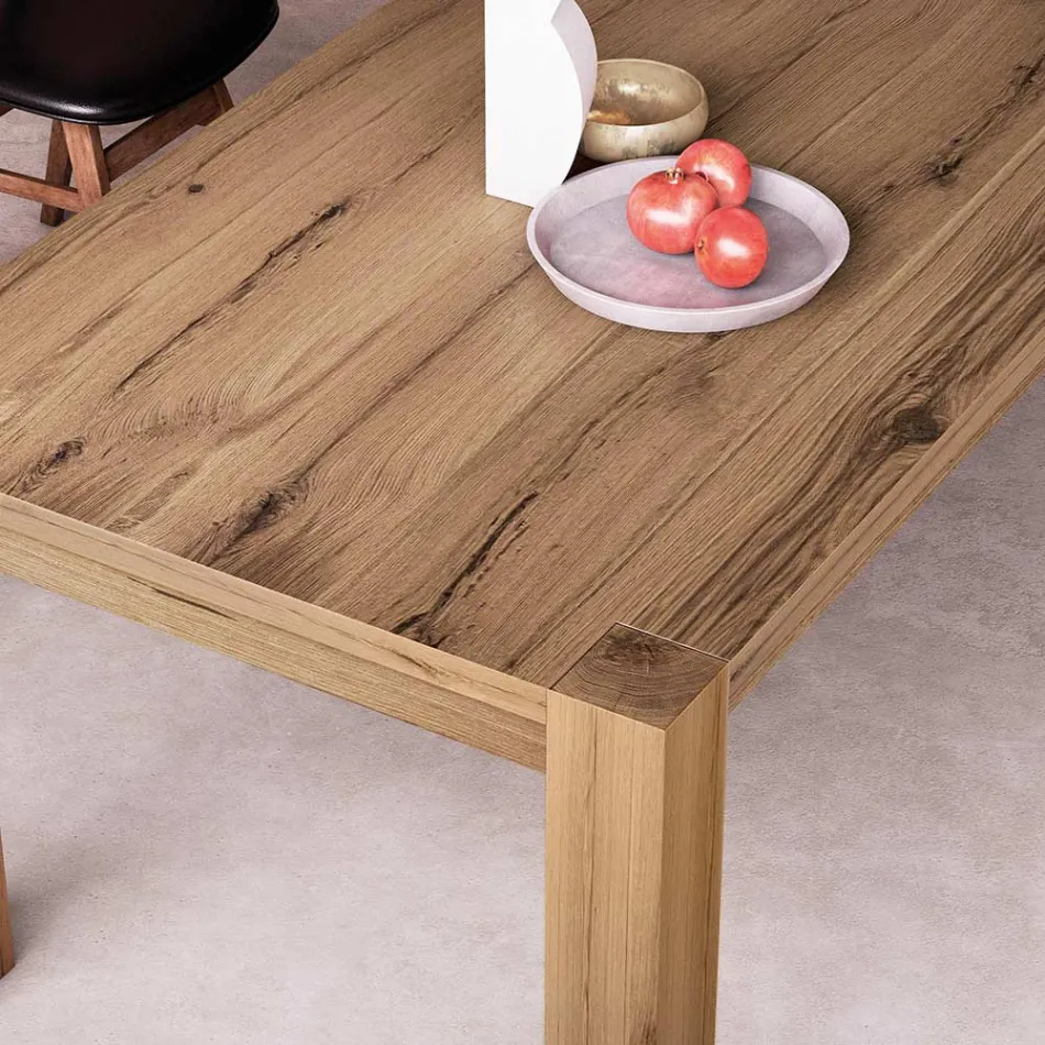 Utdragbart bord med fanerade ben och skiva Tillverkat i Italien - Tash Viadurini