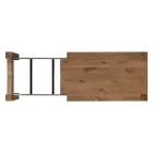 Utdragbart bord med fanerade ben och skiva Tillverkat i Italien - Tash Viadurini