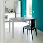 Utdragbart bord med ben i bokträ, L130 / 210xP80cm, Denisio Viadurini