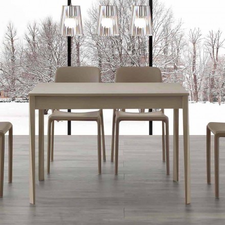 Utdragbart bord med ben i massivt trä Empoli, modern design Viadurini