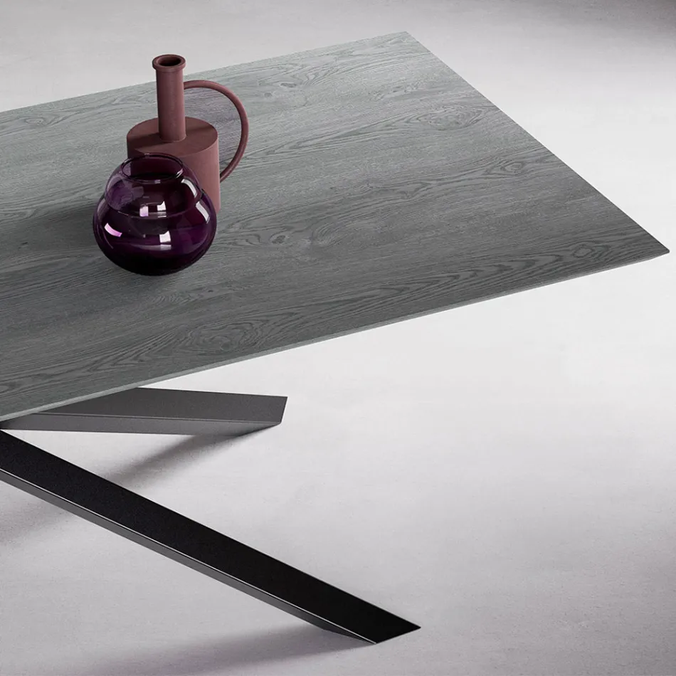 Utdragbart bord med S70 Ben Made in Italy - Sagi Viadurini