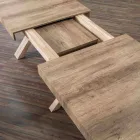 Utdragbart bord, med Melamine Wood Top - Atessa Viadurini