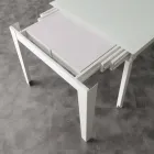 Bord med top härdat glas Baltimore modern Viadurini