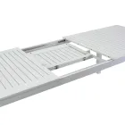 Utdragbart trädgårdsbord i aluminium med lamellskiva - Passport Viadurini