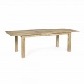 Förlängningsbart trädgårdsbord till 260 cm i trä, 8 platser Homemotion - Gismondo