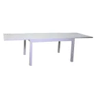 Utdragbart trädgårdsbord helt i aluminium - plåt Viadurini