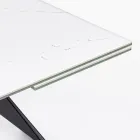 Utdragbart matbord 240 cm Glas och keramikskiva - Barone Viadurini