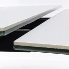 Utdragbart matbord 240 cm Glas och keramikskiva - Barone Viadurini