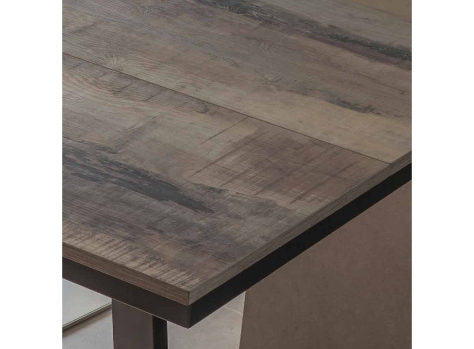 Utdragbart matbord i trä och metall upp till 280 cm - Gallotto Viadurini