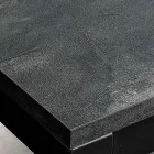 Utdragbart vardagsrumsbord med melaminskiva och metallben - Shaila Viadurini