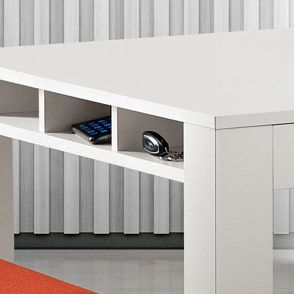 Utdragbart vardagsrumsbord i melamin Tillverkat i Italien - Ondine Viadurini