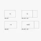 Utdragbart vardagsrumsbord i melamin Tillverkat i Italien - Ondine Viadurini