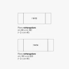 Utdragbart vardagsrumsbord i metall och glaskeramik Tillverkat i Italien - Meluso Viadurini