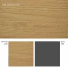 Design förlängbart bord med ekplatta Daryl, tillverkad i Italien Viadurini