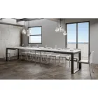 Utdragbart bord av modern design i melaminträ - Badesi Viadurini