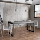 Utdragbart bord av modern design i melaminträ - Badesi Viadurini